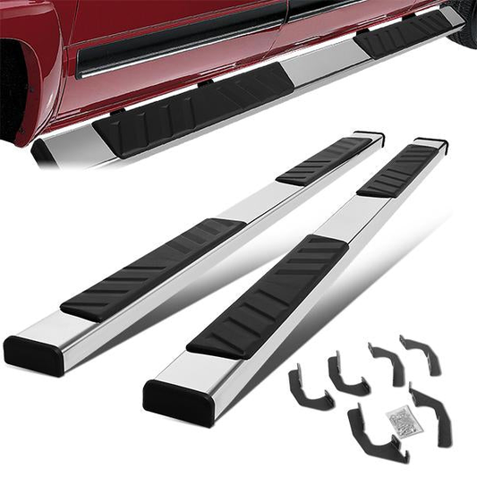 ESTRIBOS 5" - 05-21 TOYOTA TACOMA - CREW CAB - CHROME / BLACK