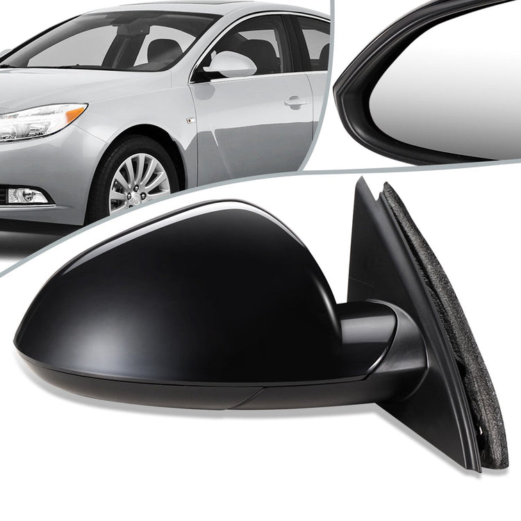 RETROVISOR MIRROR - OEM - 11-17 BUICK REGAL - POWERED - HEATED - FOLDING - BLACK MATERIAL - RIGHT