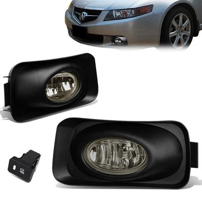 FAROS DE NIEBLA 04-05 ACURA TSX - WITH SWITCH, BEZEL - H11 BULB - SMOKE