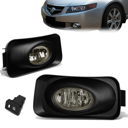 FAROS DE NIEBLA 04-05 ACURA TSX - WITH SWITCH, BEZEL - H11 BULB - SMOKE