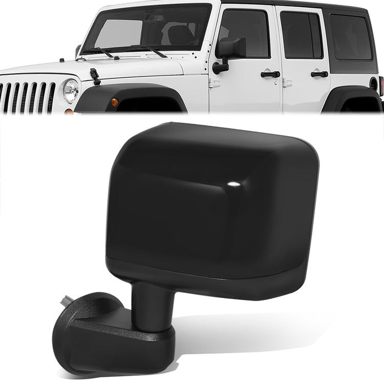RETROVISOR MIRROR - OE STYLE - JEEP WRANGLER 14 - WITH POWER WITH HEATED GLASS - DRIVER SIDE - PAINT TO MATCH - BLACK