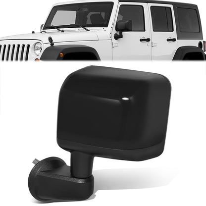 RETROVISOR MIRROR - OE STYLE - JEEP WRANGLER 14 - WITH POWER WITH HEATED GLASS - DRIVER SIDE - PAINT TO MATCH - BLACK