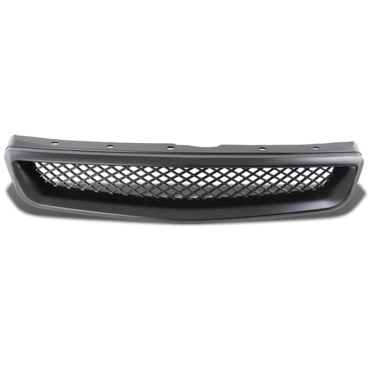 PARRILLA GRILLE - 99-00 HONDA CIVIC - DIAMOND MESH STYLE - FRONT UPPER - ABS - BLACK