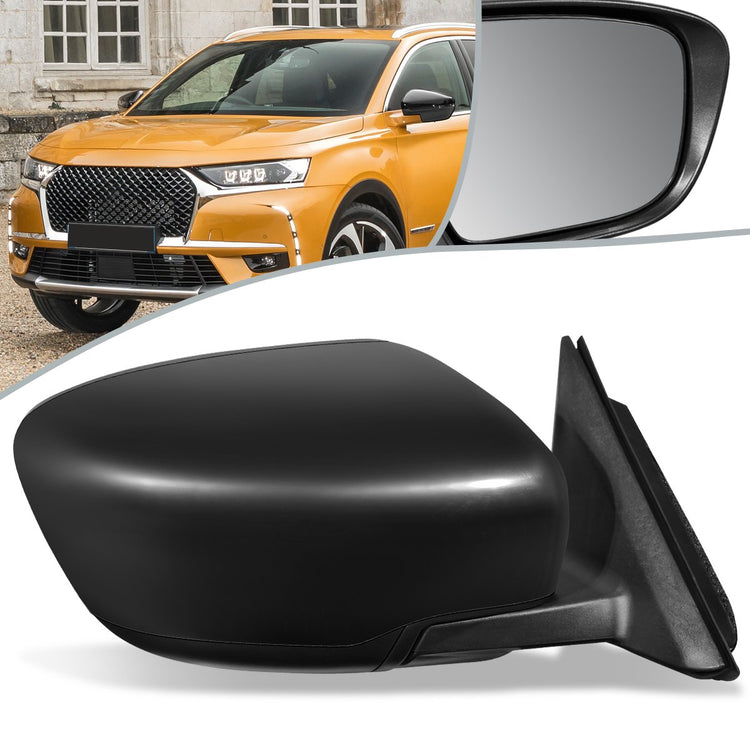 RETROVISOR MIRROR - OEM - 14-16 NISSAN ROGUE - POWERED - FOLDING - BLACK MATERIAL - RIGHT