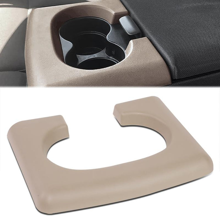 TAPA DE CONSOLA CENTER CONSOLE CUP HOLDER TRIM - 04-14 FORD F-150 - FITS MODELS WITH 40/20/40 BENCH SEATS - BEIGE