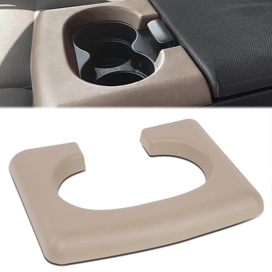 TAPA DE CONSOLA CENTER CONSOLE CUP HOLDER TRIM - 04-14 FORD F-150 - FITS MODELS WITH 40/20/40 BENCH SEATS - BEIGE