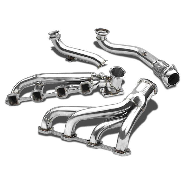 TURBO MANIFOLD TURBO MANIFOLD - SS - 79-93 FORD MUSTANG 5.0L - T4 FLANGE - W/ DOWNPIPE - T4 FLANGE 46MM WG - I8-3