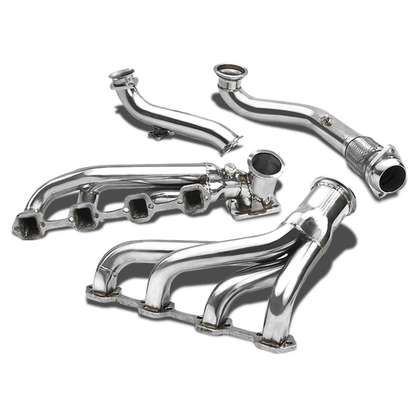 TURBO MANIFOLD TURBO MANIFOLD - SS - 79-93 FORD MUSTANG 5.0L - T4 FLANGE - W/ DOWNPIPE - T4 FLANGE 46MM WG - I8-3
