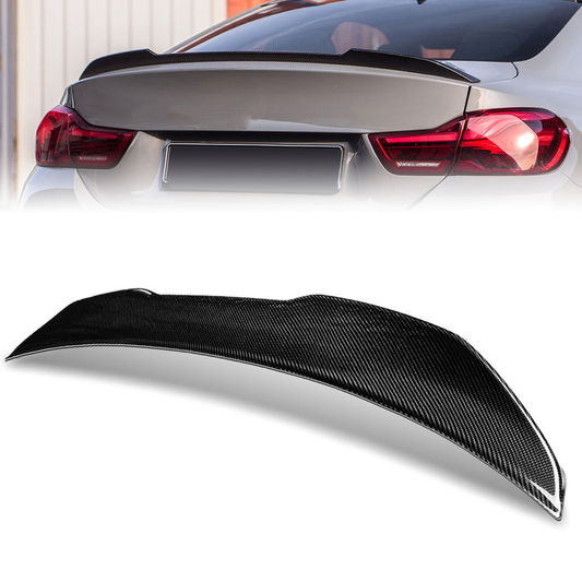 SPOILER CAR TRUNK SPOILER - 15-20 BMW M4 - FITS COUPE MODELS - CARBON FIBER BLACK