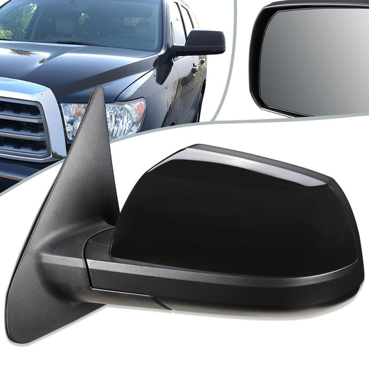 RETROVISOR MIRROR - OEM - 07-13 TOYOTA TUNDRA / 08-13 TOYOTA SEQUOIA - POWERED - HEATED - TEXTURED - BLACK - LEFT