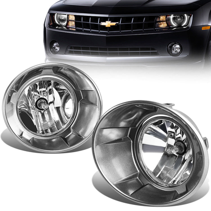 FAROS DE NIEBLA 10-13 CHEVY CAMARO - WITH BEZEL - 5202 BULB - CHROME / CLEAR