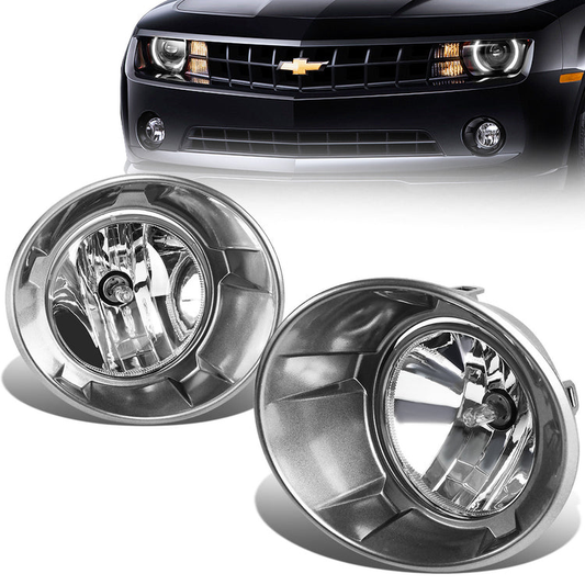 FAROS DE NIEBLA 10-13 CHEVY CAMARO - WITH BEZEL - 5202 BULB - CHROME / CLEAR