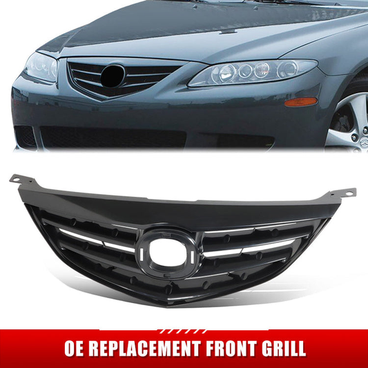 PARRILLA GRILLE - MZ 6 '03-'08 (4D/WG/HB)/ GRILLE ASS'Y 03-05/ MAT-BLACK/ (SPORT W/O SPEED)//PARTS.NO,MA1200173//OEM NO,GM9A50711ACC
