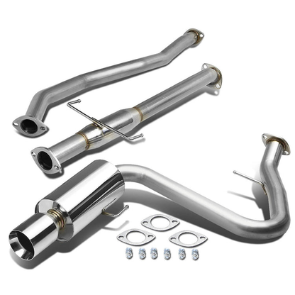 TUBERIA CATBACK CATBACK - 05-10 SCION TC 2.4L - SINGLE ROLLED TIP - STAINLESS STEEL