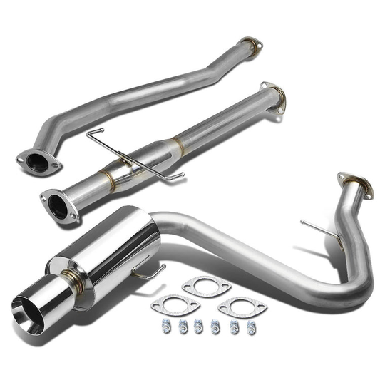 TUBERIA CATBACK CATBACK - 05-10 SCION TC 2.4L - SINGLE ROLLED TIP - STAINLESS STEEL