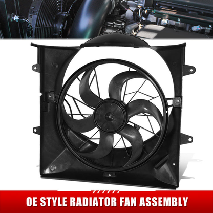 ABANICOS OE STYLE -JEEP GRAND CHEROKEE 1999-2003 / JEEP LIBERTY 2002-2003 - WITHOUT TOW PACKAGE, - FITS 4.0L, 4.7L, 3.7L MODELS WITH HEAVY DUTY COOLING