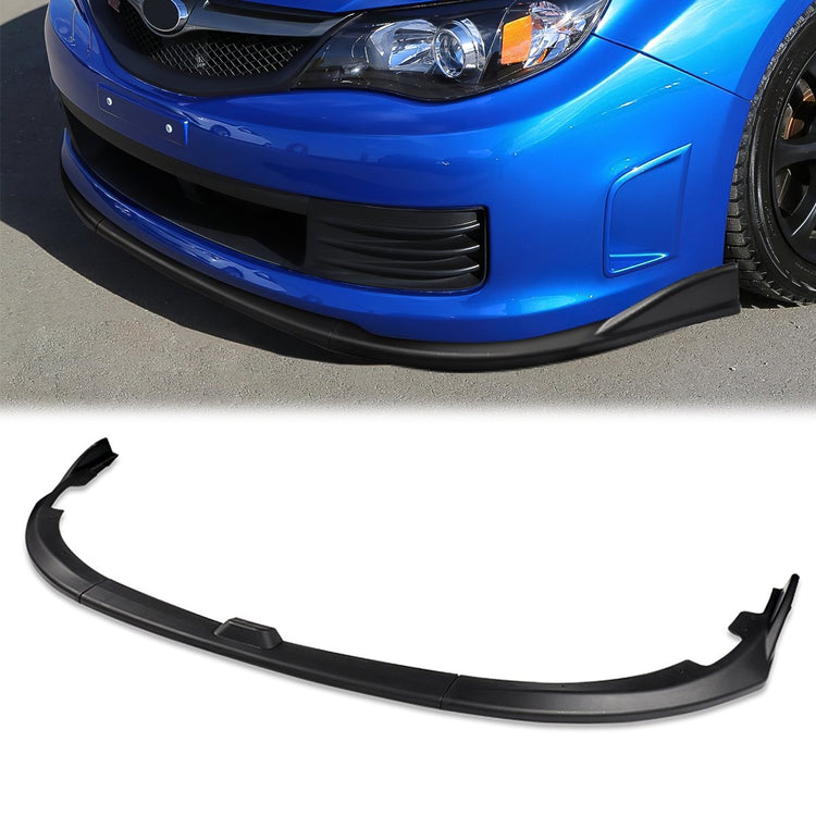 LIP FRONTAL 08-10 SUBARU IMPREZA WRX STI - REQUIRES DRILLING BUMPER FOR INSTALLATION - 3PC - MATTE BLACK