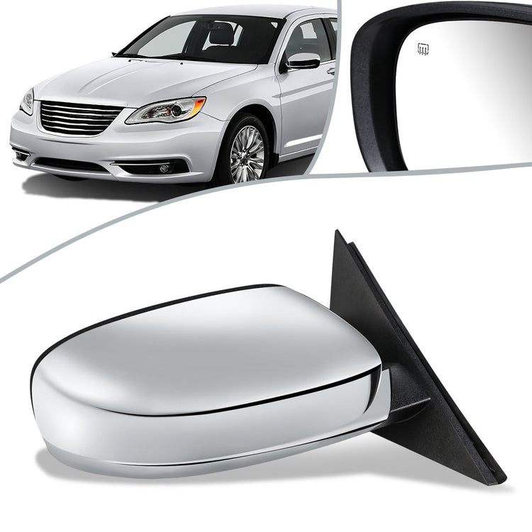 RETROVISOR MIRROR - OEM - 11-14 CHRYSLER 300C - POWERED - HEATED - FOLDING - W/ MEMORY - W/ CHROME COVER - RIGHT