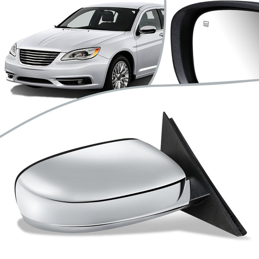RETROVISOR MIRROR - OEM - 11-14 CHRYSLER 300C - POWERED - HEATED - FOLDING - W/ MEMORY - W/ CHROME COVER - RIGHT