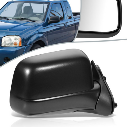 RETROVISOR MIRROR - OEM - 98-00 NISSAN FRONTIER - MANUAL - FOLDING - TEXTURED - BLACK - RIGHT