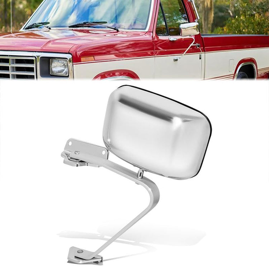 RETROVISOR MIRROR - OE STYLE - FORD F-150 1980-1986 - DRIVER LEFT SIDE - CHROME