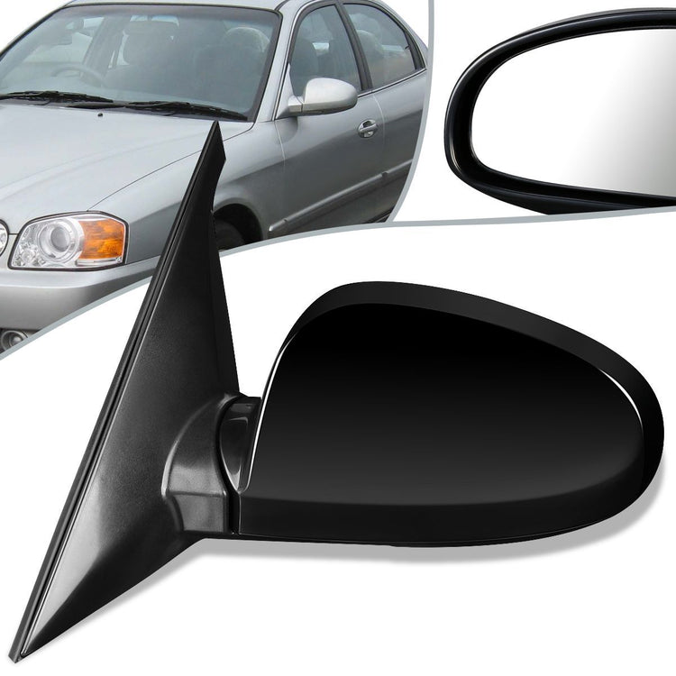 RETROVISOR MIRROR - OEM - 01-06 KIA OPTIMA EX SE - POWERED - HEATED - PAINTABLE - BLACK - LEFT