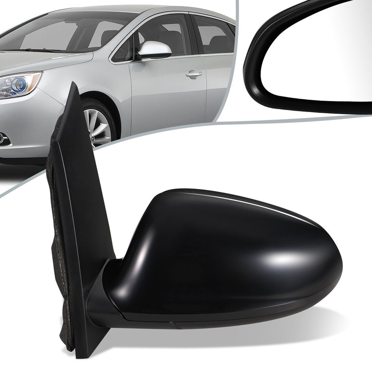 RETROVISOR MIRROR - OEM - 12-16 BUICK VERANO - POWERED - FOLDING - BLACK MATERIAL - LEFT