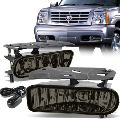 FAROS DE NIEBLA 02-06 CADILLAC ESCALADE - WITH SWITCH - 899 BULB - SMOKE