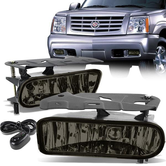 FAROS DE NIEBLA 02-06 CADILLAC ESCALADE - WITH SWITCH - 899 BULB - SMOKE