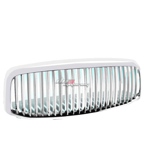 PARRILLA GRILLE - 06-08 DODGE RAM 1500 , 2500 , 3500 - VERTICAL FENCE STYLE - ABS - CHROME