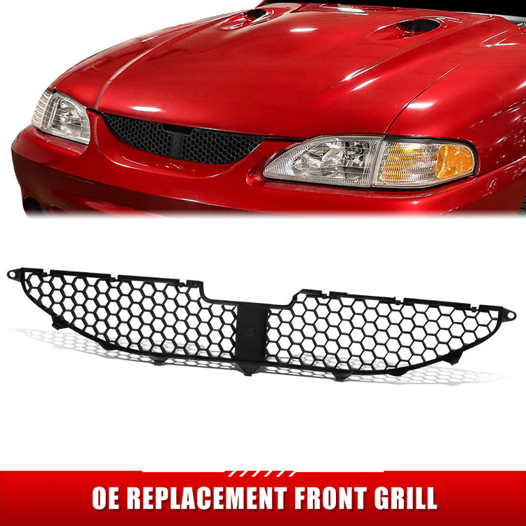 PARRILLA GRILLE - FD MSTNG 94-98/ GRILLE ASS'Y 96-96/ MAT-BLACK//PARTS.NO,FO1200391//OEM NO,F6ZZ8200A