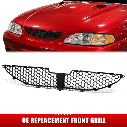 PARRILLA GRILLE - FD MSTNG 94-98/ GRILLE ASS'Y 96-96/ MAT-BLACK//PARTS.NO,FO1200391//OEM NO,F6ZZ8200A