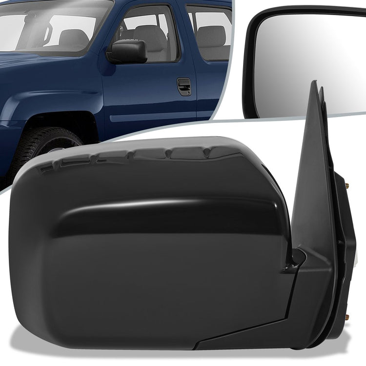 RETROVISOR MIRROR - OEM - 06-09 HONDA RIDGELINE - POWERED - HEATED - PAINTABLE - BLACK - RIGHT