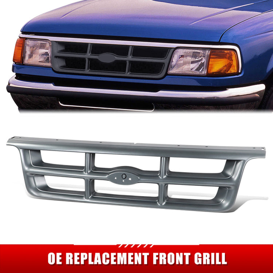 PARRILLA GRILLE - FD RANGR/BRONCO II '93-'97/ GRILLE ASS'Y 93-94/ DARK GRAY (TYPE 1)/ (2WD) (XL/XLT)/ (STYLESIDE TYPE)//PARTS.NO,FO1200184//OEM NO,F37Z8200BA