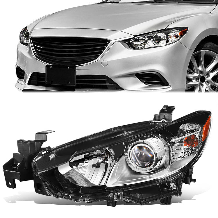 FAROS OE STYLE - 14-17 MAZDA 6 - FITS HALOGEN HEADLIGHT MODELS - H11 LOW BEAM / 9005 HIGH BEAM / 7443NA SIDE MARKER / 7443NA TURN SIGNAL - LEFT