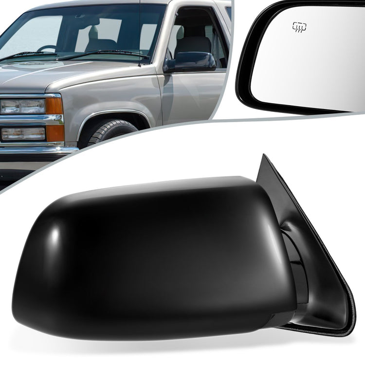 RETROVISOR MIRROR - OEM - 81-91 CHEVY TAHOE, SUBURBAN - POWERED - HEATED - FOLDING - BLACK MATERIAL - RIGHT