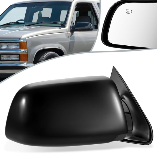 RETROVISOR MIRROR - OEM - 81-91 CHEVY TAHOE, SUBURBAN - POWERED - HEATED - FOLDING - BLACK MATERIAL - RIGHT