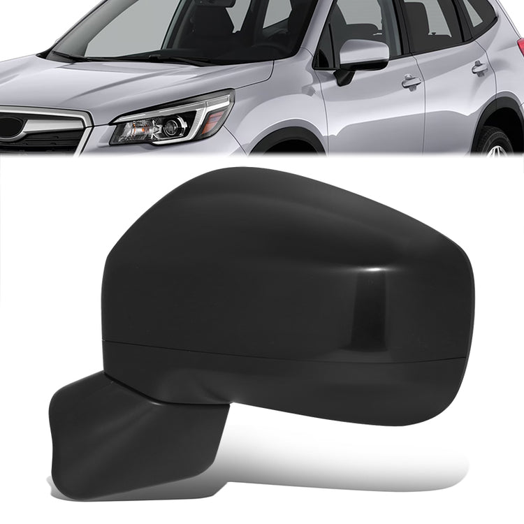 RETROVISOR MIRROR - OE STYLE - SUBARU FORESTER 19-24 - WITH POWER GLOSS COVER - DRIVER SIDE - PAINT TO MATCH - BLACK