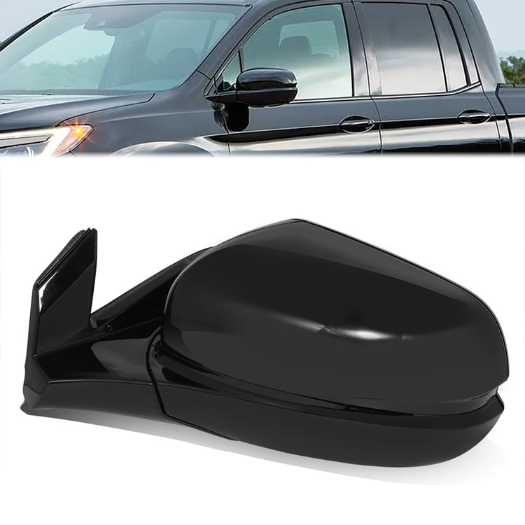 RETROVISOR MIRROR - OE STYLE - HONDA RIDGELINE 17-20 - WITH POWER - DRIVER SIDE - PAINT TO MATCH - BLACK