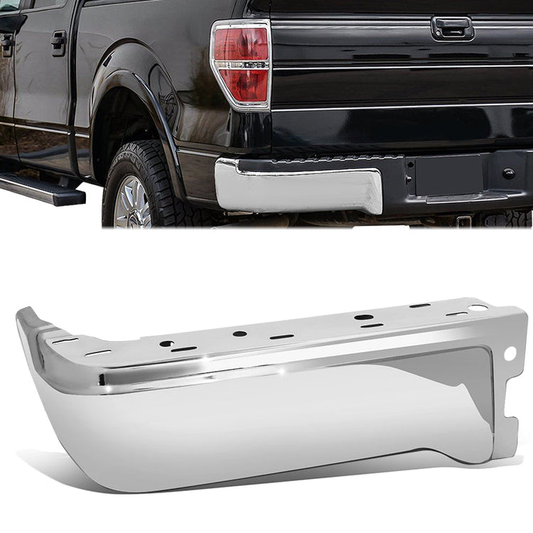DEFENSA 09-14 FORD F-150, FITS FLEETSIDE MODELS ONLY WITHOUT PARKING SENSOR HOLES - CHROME - LEFT
