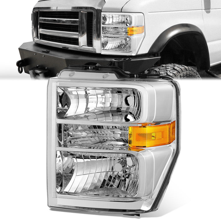 FAROS FORD E-150 2008-2014 / FORD E-250 2008-2014 / FORD E-350 SUPER DUTY 2008-2021 / FORD E-450 SUPER DUTY 2008-2021 / FORD F-650 2016-2021 / FORD F-750 2016-2021 - FITS MODELS WITHOUT FACTORY SEALED BEAM HEADLIGHTS - H13 HIGH / LOW BEAM / 168 SIDE