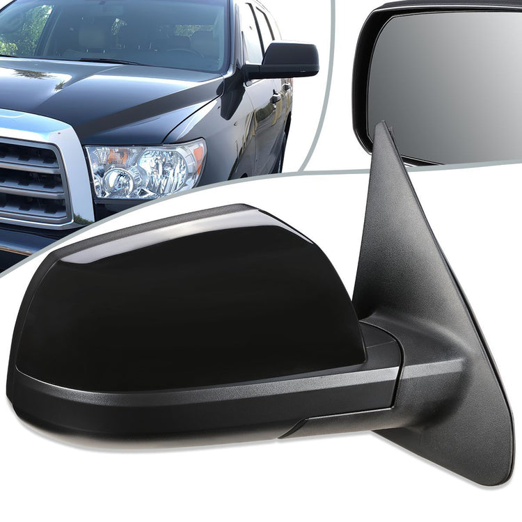 RETROVISOR MIRROR - OEM - 08-13 TOYOTA SEQUOIA - POWERED - TEXTURED - BLACK - RIGHT