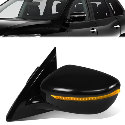 RETROVISOR MIRROR - OE STYLE - NISSAN PATHFINDER 18-20 - WITH POWER WITH HEATED WITH SIGNAL - DRIVER SIDE - PAINT TO MATCH - BLACK