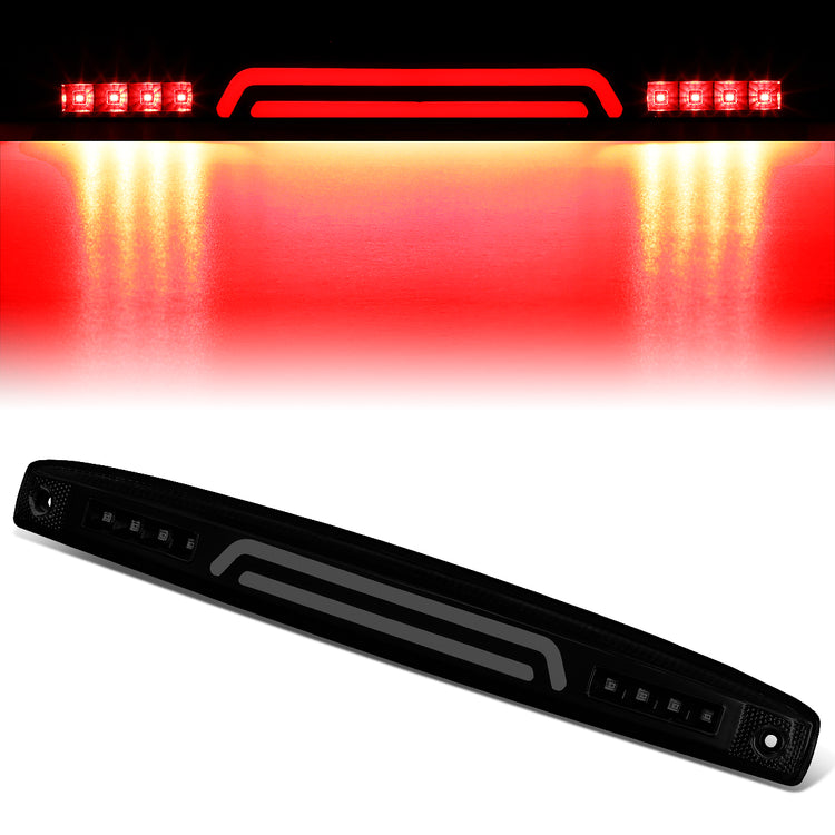 LUZ DE FRENO 03-06 DODGE RAM 2500 3500 - FITS MODELS WITH OEM TAIL GATE LAMP - 3D - LED - BLACK / SMOKE