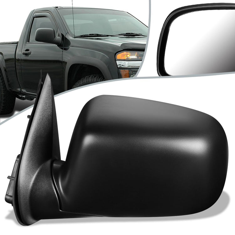 RETROVISOR MIRROR - OEM - 09-12 CHEVY COLORADO / 09-12 GMC CANYON - MANUAL - PAINTABLE - BLACK - LEFT