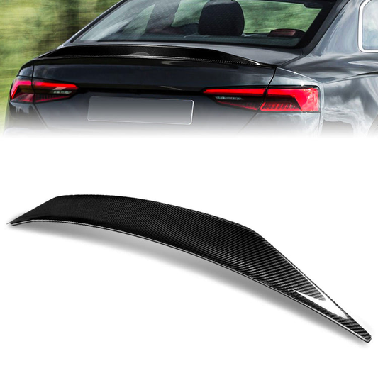 SPOILER CAR ROOF SPOILER - 08-16 AUDI A5 QUATTRO / 08-16 AUDI A5 - FITS COUPE MODELS - CARBON FIBER BLACK