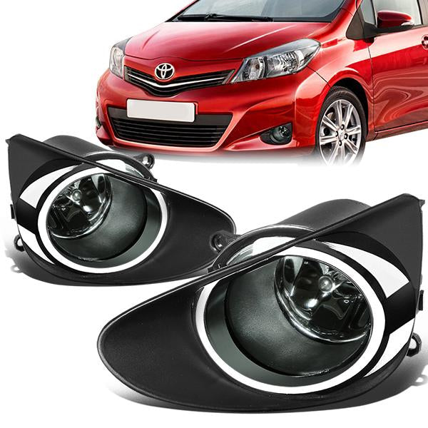 FAROS DE NIEBLA 12-14 TOYOTA YARIS SEDAN - W/ SWITCH - H11 BULB - SMOKE