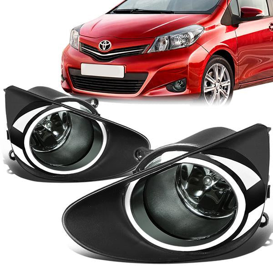 FAROS DE NIEBLA 12-14 TOYOTA YARIS SEDAN - W/ SWITCH - H11 BULB - SMOKE