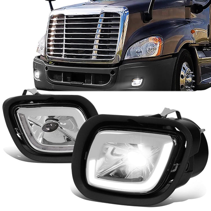 FAROS DE NIEBLA 08-17 FREIGHTLINER CASCADIA - PROJECTOR - 3D - LED - CHROME