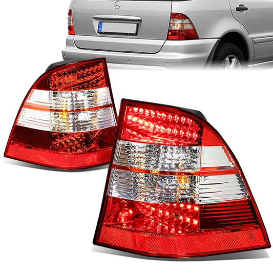 FAROS TRASEROS 98-05 MERCEDES BENZ M-CLASS W163 - LED - RED / CLEAR